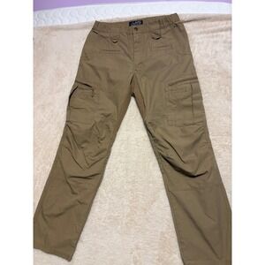 LAPG Atlas Tactical Cargo Pants Khaki Ripstop Fabric Size 34x34